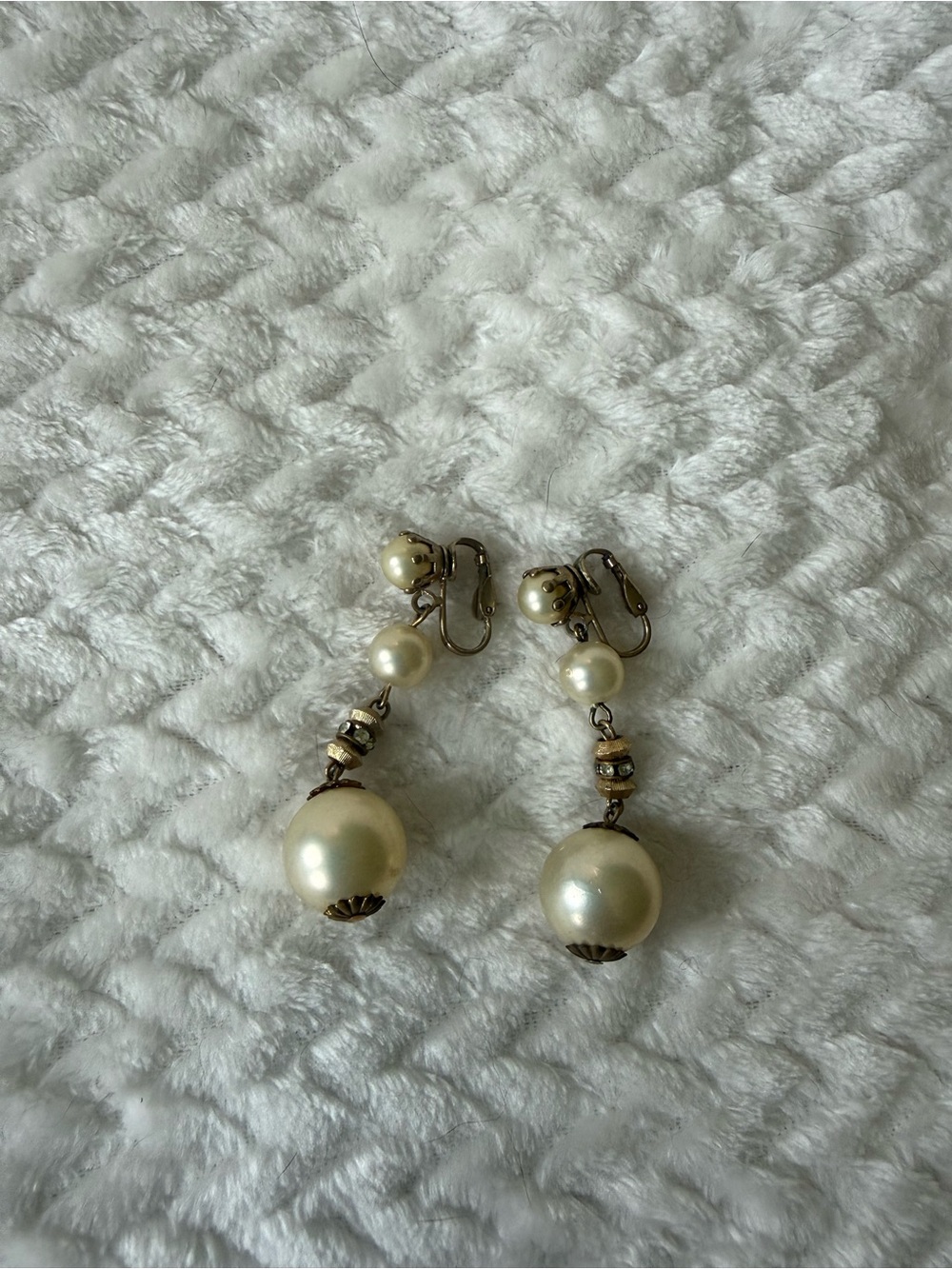 Classic Cream Pearl Drop Clip-On Earrings